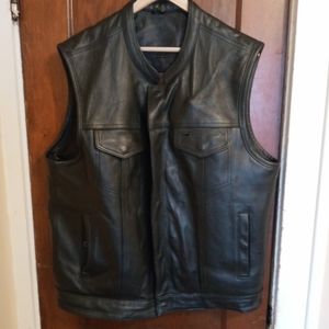 Leather Biker Vest
